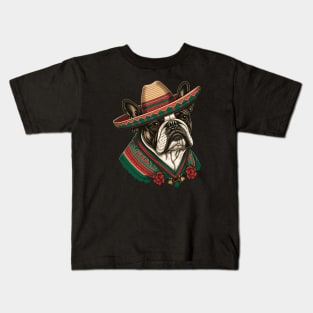 Bulldog Cinco de Mayo Kids T-Shirt